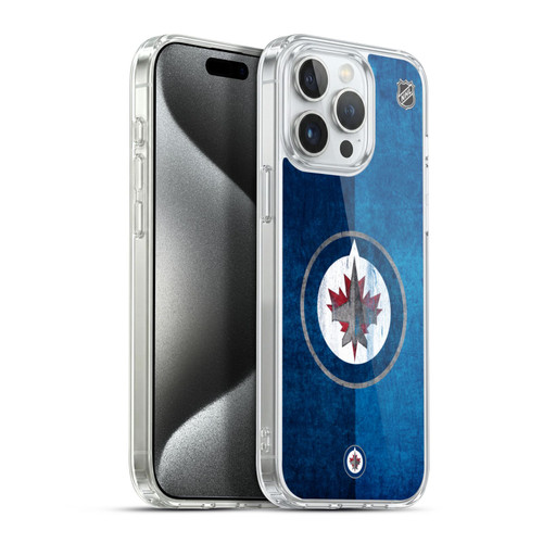 NHL Winnipeg Jets Half Distressed Soft Gel Case for Apple iPhone 15 Pro Max & MagSafe