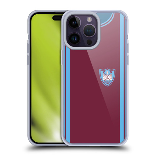West Ham United FC Retro Kits 1964 FA Cup Final Soft Gel Case for Apple iPhone 14 Pro Max