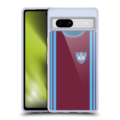 West Ham United FC Retro Kits 1964 FA Cup Final Soft Gel Case for Google Pixel 7a
