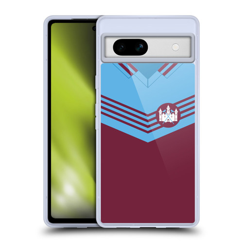 West Ham United FC Retro Kits 1976 Home Soft Gel Case for Google Pixel 7a