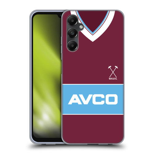 West Ham United FC Retro Kits 1983 Home Soft Gel Case for Samsung Galaxy A05s