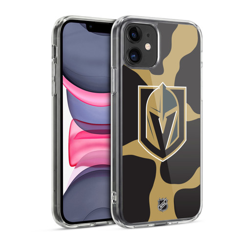 NHL Vegas Golden Knights Cow Pattern Soft Gel Case for Apple iPhone 11
