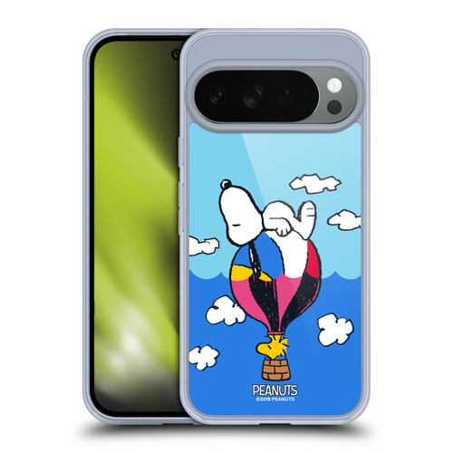 Peanuts Halfs And Laughs Snoopy & Woodstock Balloon Soft Gel Case for Google Pixel 10