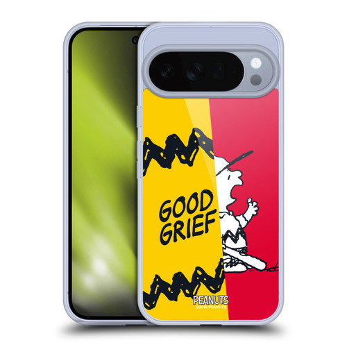 Peanuts Halfs And Laughs Charlie Good Grief Soft Gel Case for Google Pixel 10 Pro XL