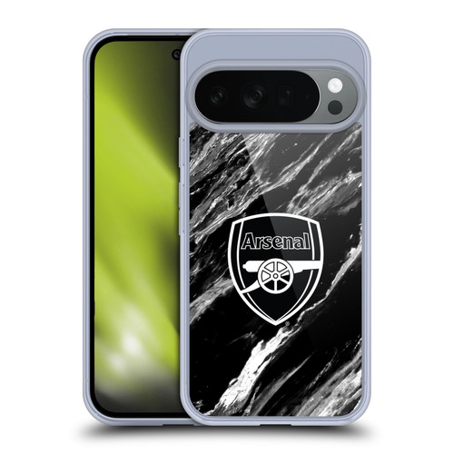 Arsenal FC Crest Patterns Marble Soft Gel Case for Google Pixel 10