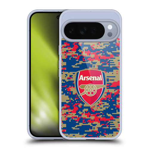 Arsenal FC Crest Patterns Digital Camouflage Soft Gel Case for Google Pixel 10 Pro XL