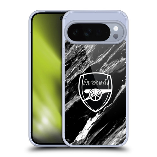 Arsenal FC Crest Patterns Marble Soft Gel Case for Google Pixel 10 Pro XL