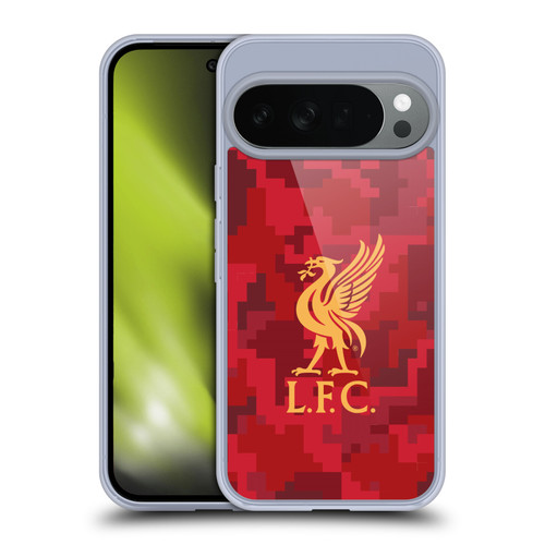 Liverpool Football Club Digital Camouflage Home Red Soft Gel Case for Google Pixel 10