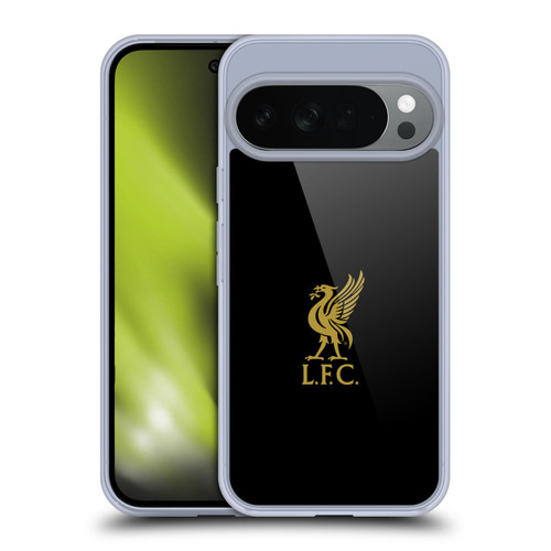 Liverpool Football Club Liver Bird Gold Logo On Black Soft Gel Case for Google Pixel 10