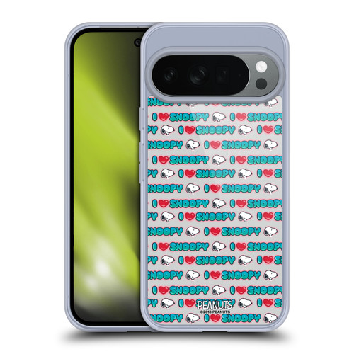 Peanuts Snoopy Boardwalk Airbrush I Love Pattern Soft Gel Case for Google Pixel 10