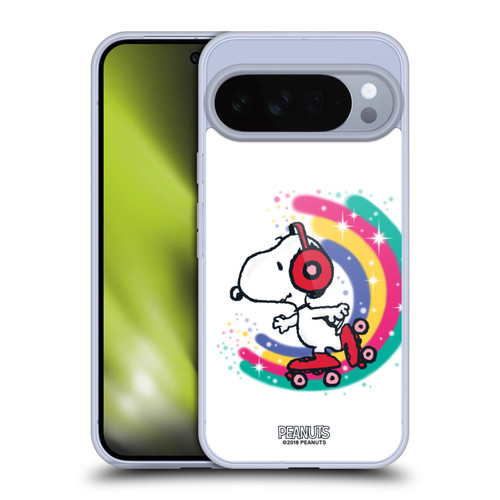 Peanuts Snoopy Boardwalk Airbrush Colourful Skating Soft Gel Case for Google Pixel 10 Pro XL