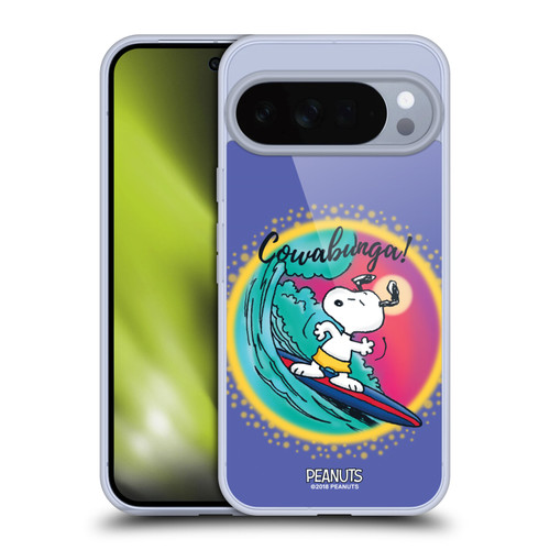 Peanuts Snoopy Boardwalk Airbrush Cowabunga Surf Soft Gel Case for Google Pixel 10 Pro XL