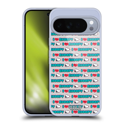 Peanuts Snoopy Boardwalk Airbrush I Love Pattern Soft Gel Case for Google Pixel 10 Pro XL