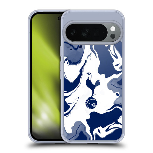 Tottenham Hotspur F.C. Badge Blue And White Marble Soft Gel Case for Google Pixel 10