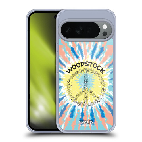 Peanuts Woodstock 50th Tie Dye Peace Sign Soft Gel Case for Google Pixel 10