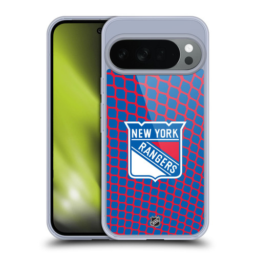 NHL New York Rangers Net Pattern Soft Gel Case for Google Pixel 10