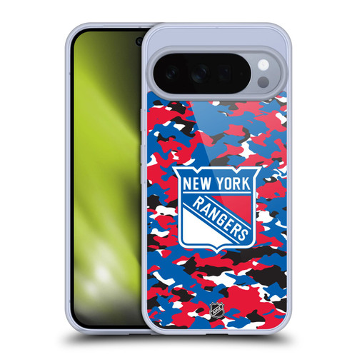 NHL New York Rangers Camouflage Soft Gel Case for Google Pixel 10 Pro XL