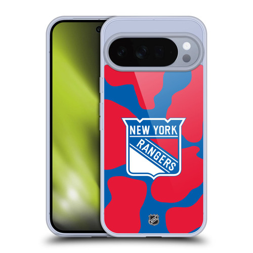 NHL New York Rangers Cow Pattern Soft Gel Case for Google Pixel 10 Pro XL