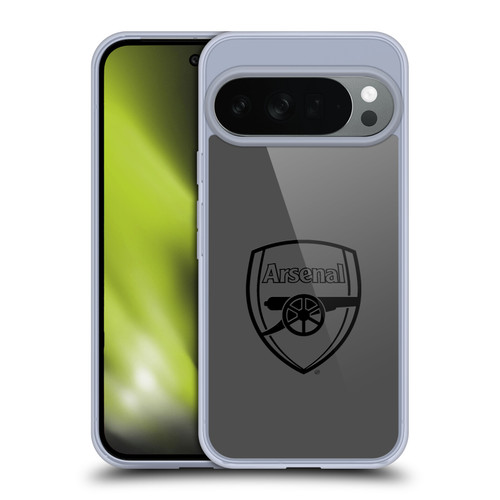 Arsenal FC Crest 2 Black Logo Soft Gel Case for Google Pixel 10