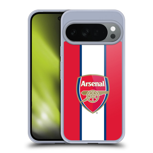 Arsenal FC Crest 2 Stripes 3 Soft Gel Case for Google Pixel 10