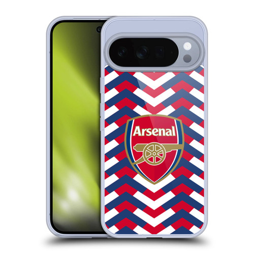 Arsenal FC Logos Zigzag Soft Gel Case for Google Pixel 10 Pro XL