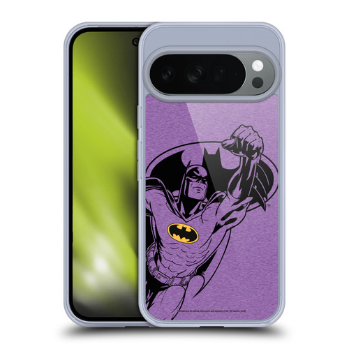 Batman DC Comics Logos Purple Soft Gel Case for Google Pixel 10