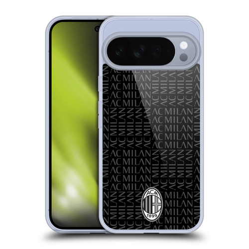 AC Milan Crest Patterns Black And Grey Soft Gel Case for Google Pixel 10 Pro XL