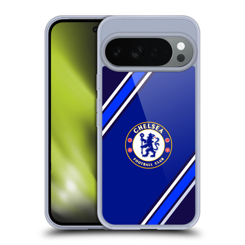 Chelsea Football Club Crest Stripes Soft Gel Case for Google Pixel 10