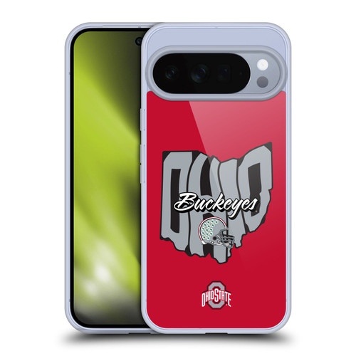 Ohio State University Football Graphics Map Soft Gel Case for Google Pixel 10 Pro XL