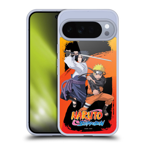 Naruto Shippuden Key Art Naruto And Sasuke Soft Gel Case for Google Pixel 10 Pro XL