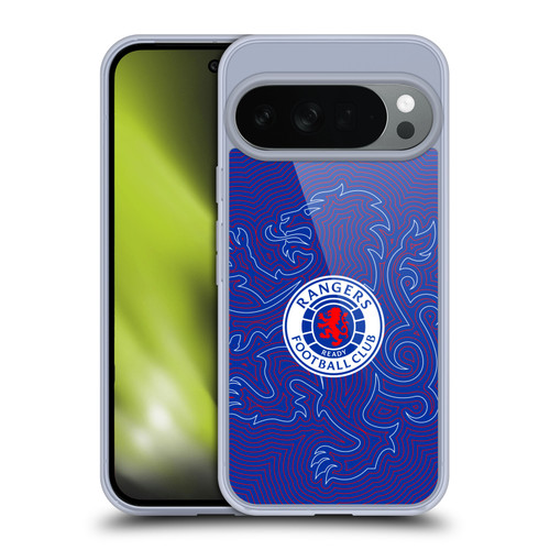 Rangers FC Crest Lion Pinstripes Pattern Soft Gel Case for Google Pixel 10