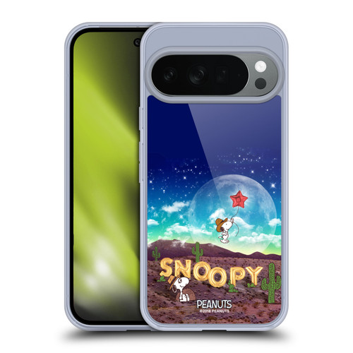 Peanuts Snoopy Space Cowboy Nebula Fly Balloon Soft Gel Case for Google Pixel 10