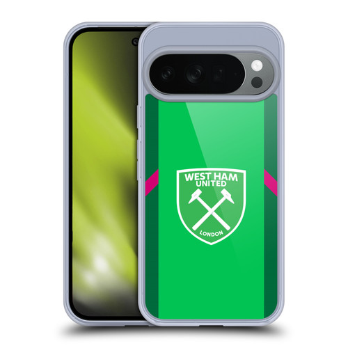 West Ham United FC 2023/24 Crest Kit Home Goalkeeper Soft Gel Case for Google Pixel 10