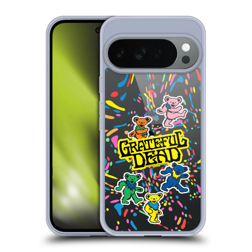 Grateful Dead Trends Bear Color Splatter Soft Gel Case for Google Pixel 10