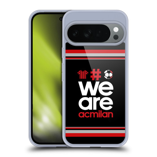AC Milan Crest Stripes 2 Soft Gel Case for Google Pixel 10