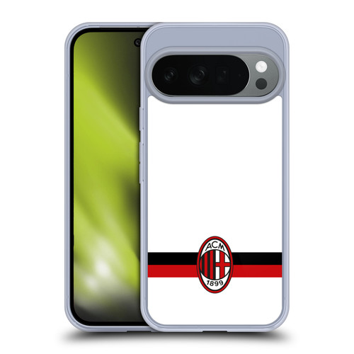 AC Milan Crest White Soft Gel Case for Google Pixel 10