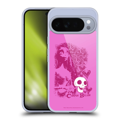 Corpse Bride Key Art Pink Distressed Look Soft Gel Case for Google Pixel 10 Pro XL