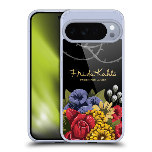 Frida Kahlo Red Florals Efflorescence Soft Gel Case for Google Pixel 10 Pro XL
