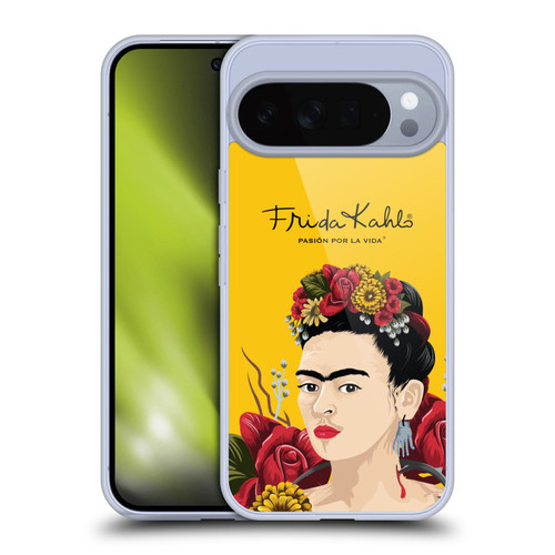 Frida Kahlo Red Florals Portrait Soft Gel Case for Google Pixel 10 Pro XL