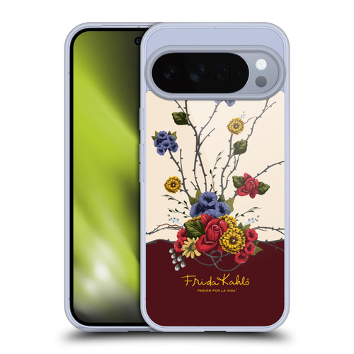 Frida Kahlo Red Florals Shrub Soft Gel Case for Google Pixel 10 Pro XL