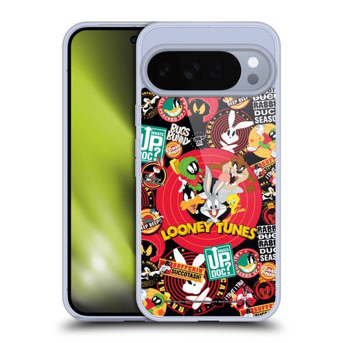 Looney Tunes Graphics and Characters Sticker Collage Soft Gel Case for Google Pixel 10 Pro XL