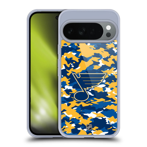 NHL St Louis Blues Camouflage Soft Gel Case for Google Pixel 10