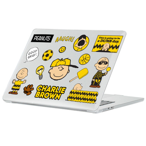 Peanuts Icons And Characters Snoopy Aloha Disco Clear Hard Crystal Armour Laptop Case for Apple MacBook Air 13.6" A2681/A3113/A3240/A3449 2022/2024/2025/2026
