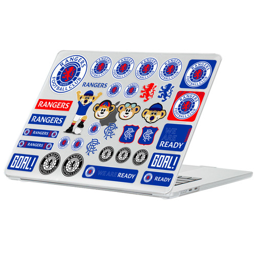Rangers FC Icons Mix Art Clear Hard Crystal Armour Laptop Case for Apple MacBook Air 13.6" A2681/A3113/A3240/A3449 2022/2024/2025/2026
