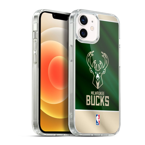 NBA Milwaukee Bucks Horizontal Banner Soft Gel Case for Apple iPhone 12 / iPhone 12 Pro & MagSafe