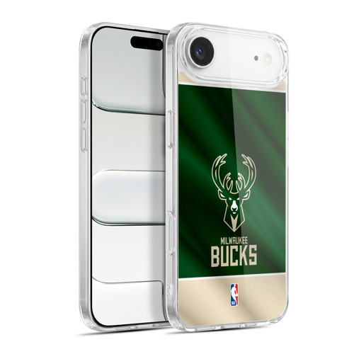 NBA Milwaukee Bucks Horizontal Banner Soft Gel Case for Apple iPhone 17 Air
