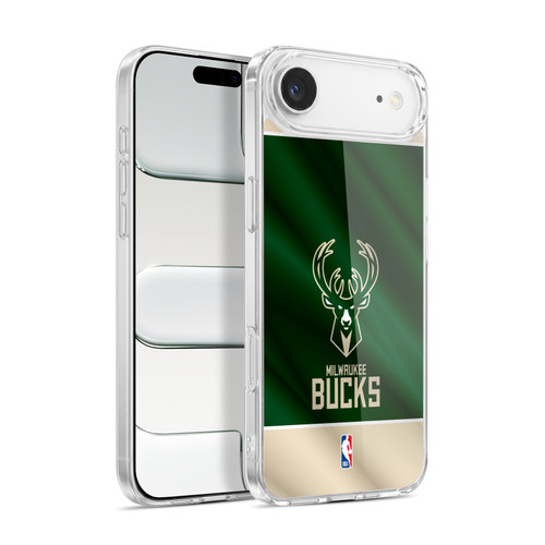 NBA Milwaukee Bucks Horizontal Banner Soft Gel Case for Apple iPhone 17 Air