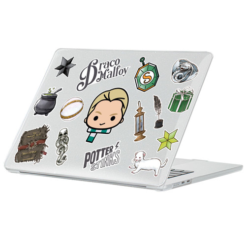 Harry Potter Icons Draco Malfoy Clear Glitter Hard Crystal Armour Laptop Case for Apple MacBook Air 13.6" A2681/A3113/A3240/A3449 2022/2024/2025/2026