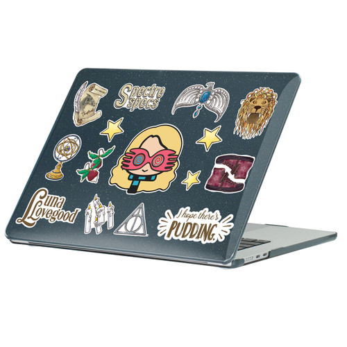 Harry Potter Icons Luna Lovegood Black Glitter Hard Crystal Armour Laptop Case for Apple MacBook Air 13.6" A2681/A3113/A3240/A3449 2022/2024/2025/2026