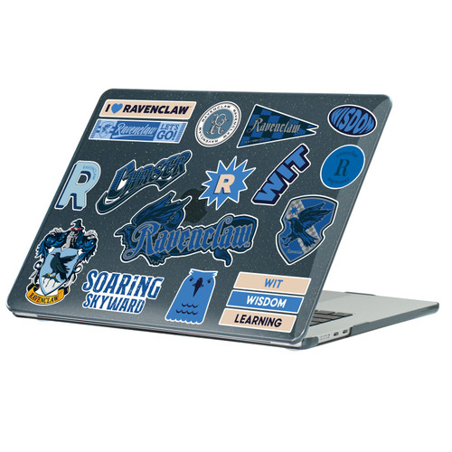 Harry Potter Icons Ravenclaw Black Glitter Hard Crystal Armour Laptop Case for Apple MacBook Air 13.6" M2 A2681/M3 A3113/M4 A3240 2022/2024/2025